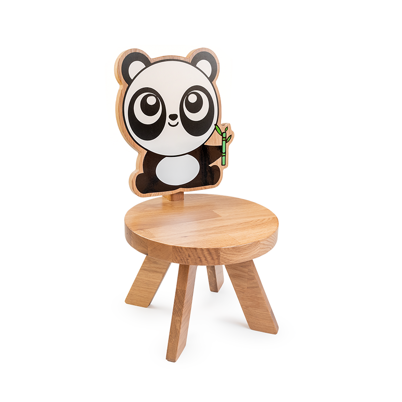 Silla Niño Artesanal- Oso Panda