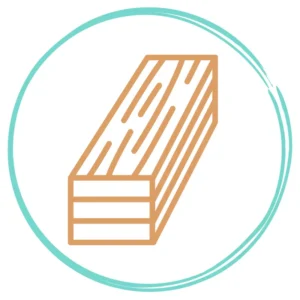 Pieza de pino. Ilustración