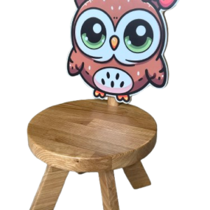 Silla Niño Artesanal-Búho con Lazo