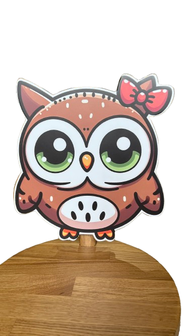 Silla Niño Artesanal-Búho con Lazo - Imagen 2